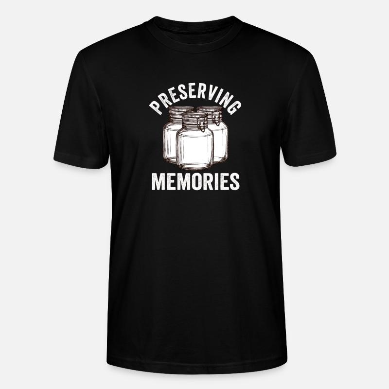 Einmachen Erinnerungen bewahren - Stanley/Stella Unisex Bio-T-Shirt CRAFTER - Schwarz