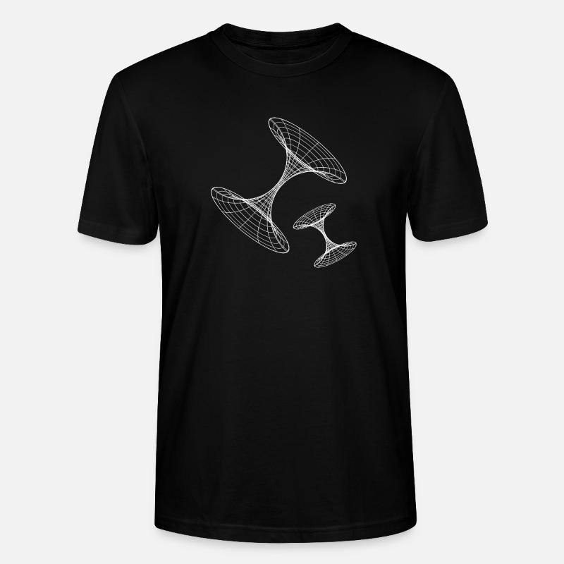 Wireframe Vortex Geometry - Stanley/Stella CRAFTER Unisex Organic T-Shirt - black