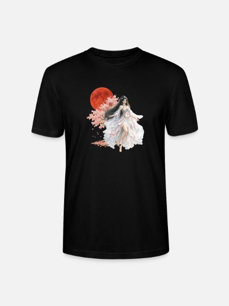 Moonlit Blossom Enchantress - Stanley/Stella CRAFTER Unisex Organic T-Shirt - black