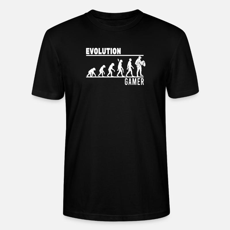 evolution gamer - Stanley/Stella Unisex Bio-T-Shirt CRAFTER - Schwarz