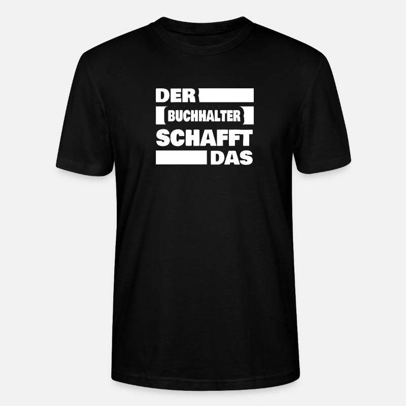 Buchhalter - Stanley/Stella Unisex Bio-T-Shirt CRAFTER - Schwarz