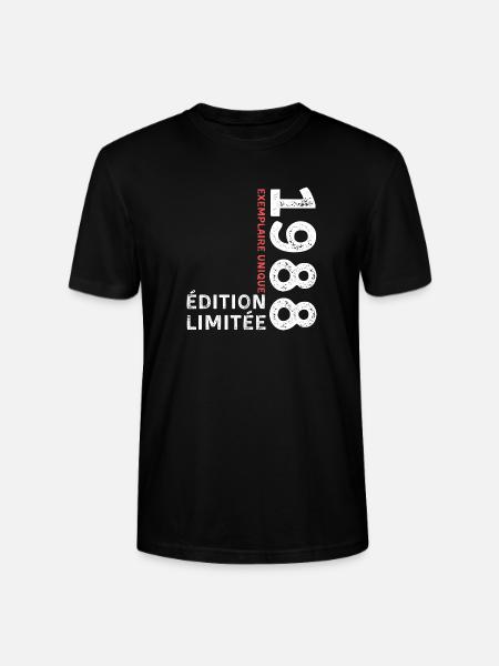 Typografischer Stil von 1988 - Stanley/Stella Unisex Bio-T-Shirt CRAFTER - Schwarz