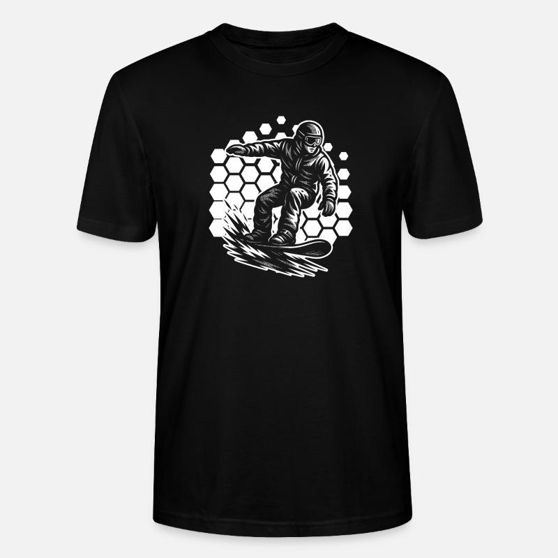 Coole Snowboard Inspiration - Stanley/Stella Unisex Bio-T-Shirt CRAFTER - Schwarz