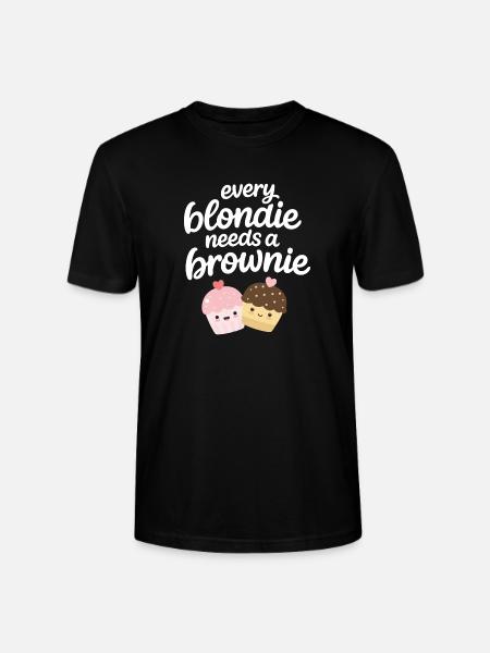Every Blondine needs a Brownie - Stanley/Stella CRAFTER Unisex Organic T-Shirt - black