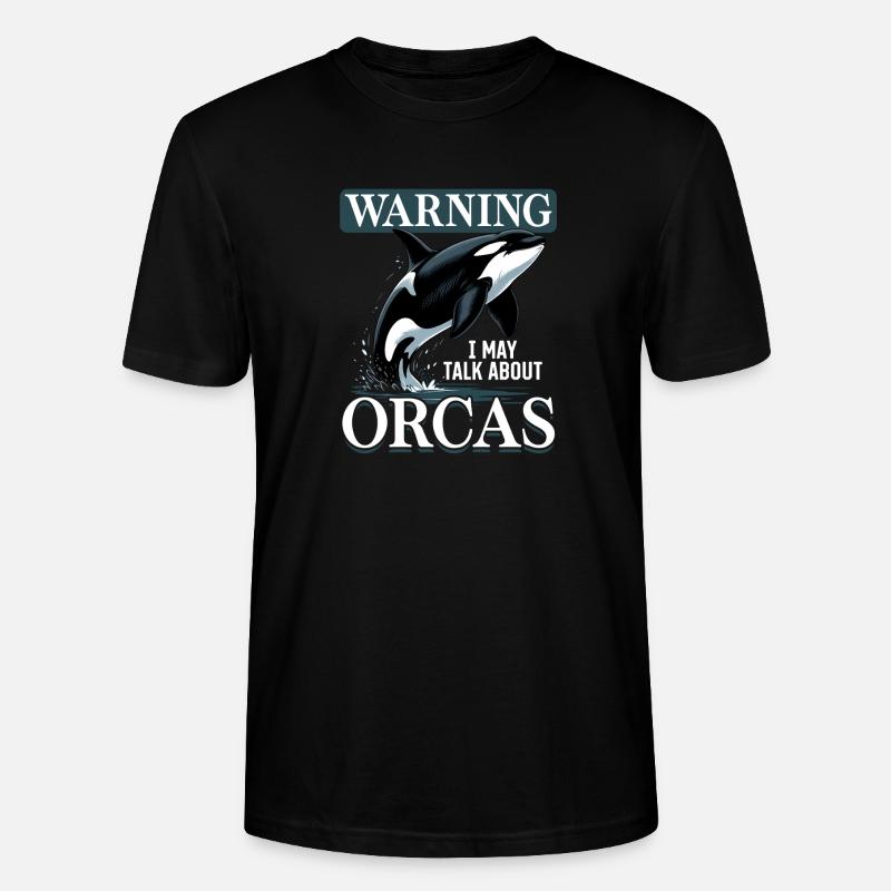 Funny Orca - Stanley/Stella Unisex Bio-T-Shirt CRAFTER - Schwarz