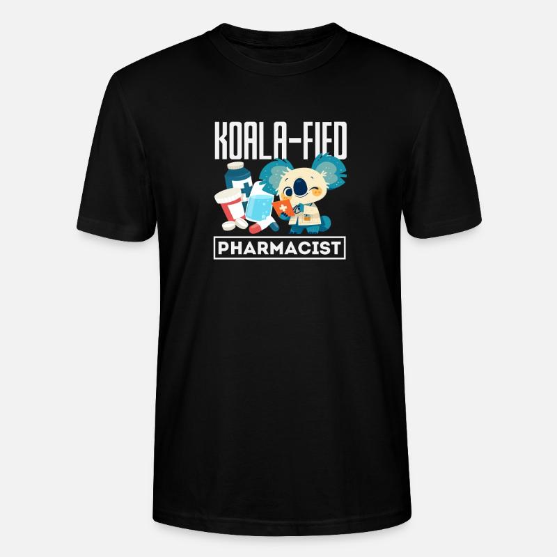Koala-apotheker Pharmazietechniker - Stanley/Stella Unisex Bio-T-Shirt CRAFTER - Schwarz