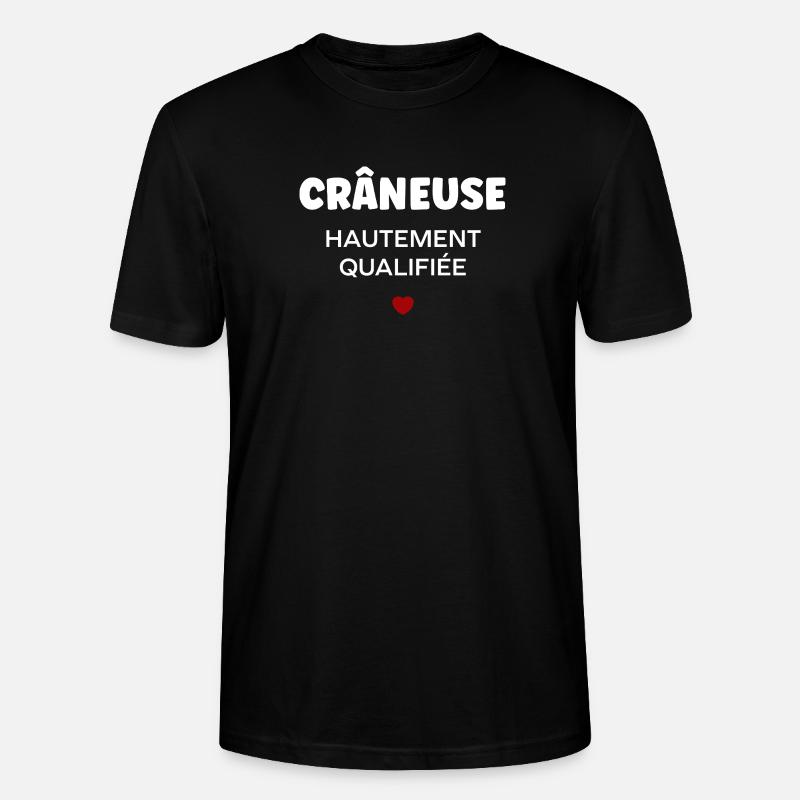 craneuse - T-shirt bio CRAFTER Stanley Stella Unisexe - noir