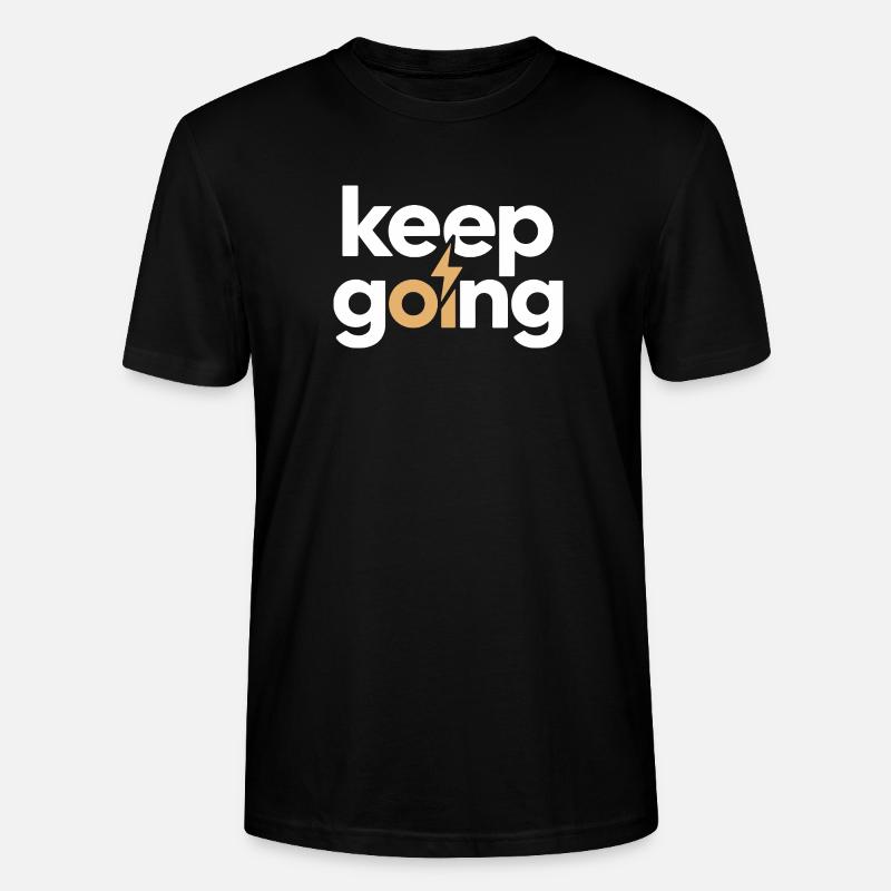 Keep Going - Motivation & Energie Blitz - Stanley/Stella Unisex Bio-T-Shirt CRAFTER - Schwarz