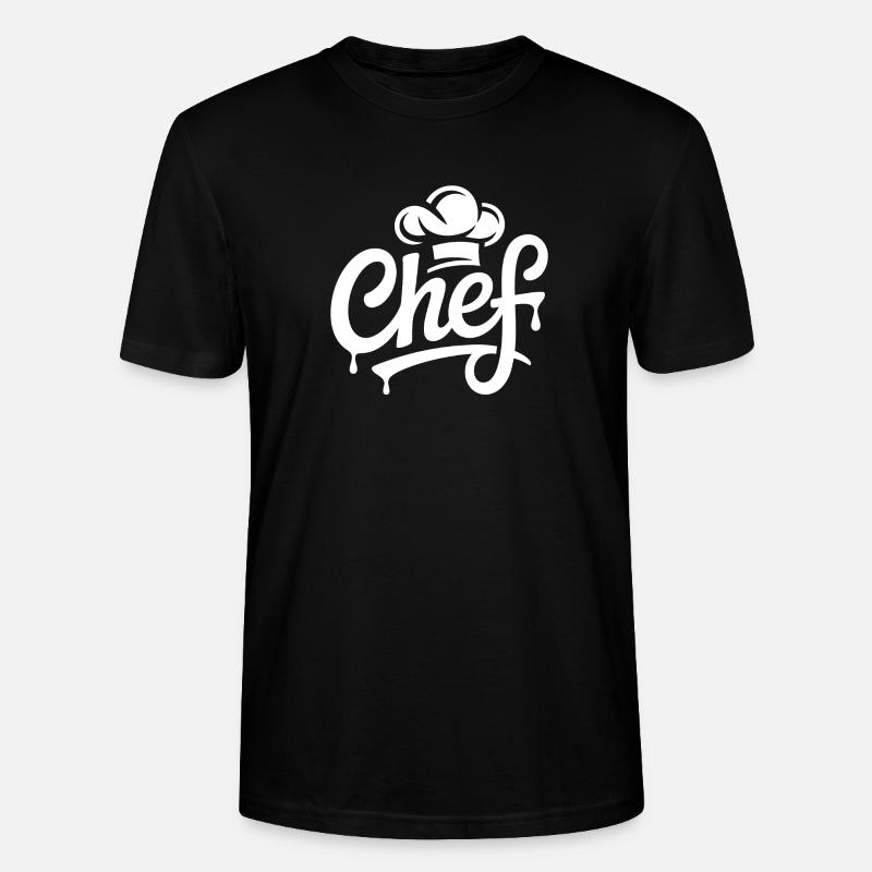 Lettrage du logo du chef - T-shirt bio CRAFTER Stanley Stella Unisexe - noir