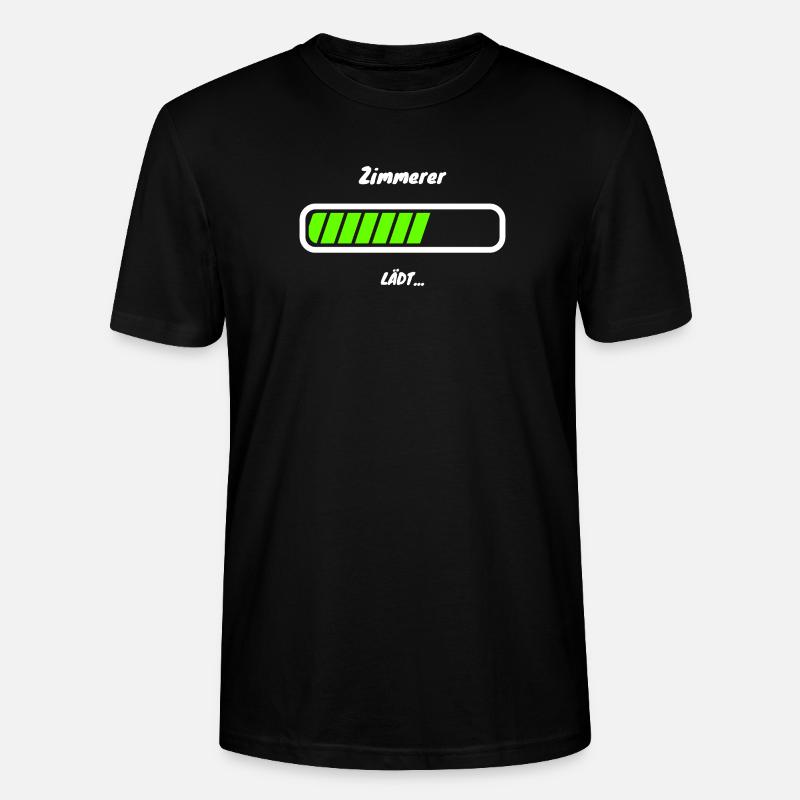 Zimmerer Handwerker Beruf Witziger Spruch - Stanley/Stella Unisex Bio-T-Shirt CRAFTER - Schwarz