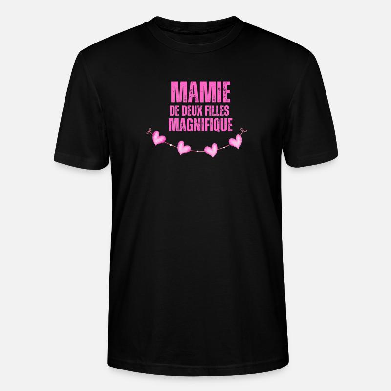 Die wunderschöne Oma beider Mädchen - Stanley/Stella Unisex Bio-T-Shirt CRAFTER - Schwarz