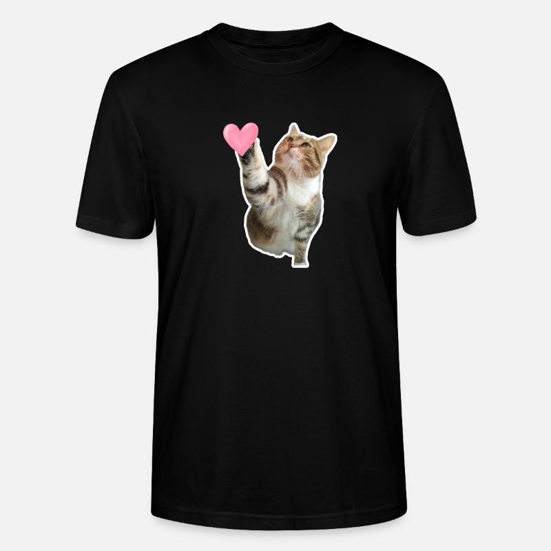 Missty prüfe ein Herz - Stanley/Stella Unisex Bio-T-Shirt CRAFTER - Schwarz