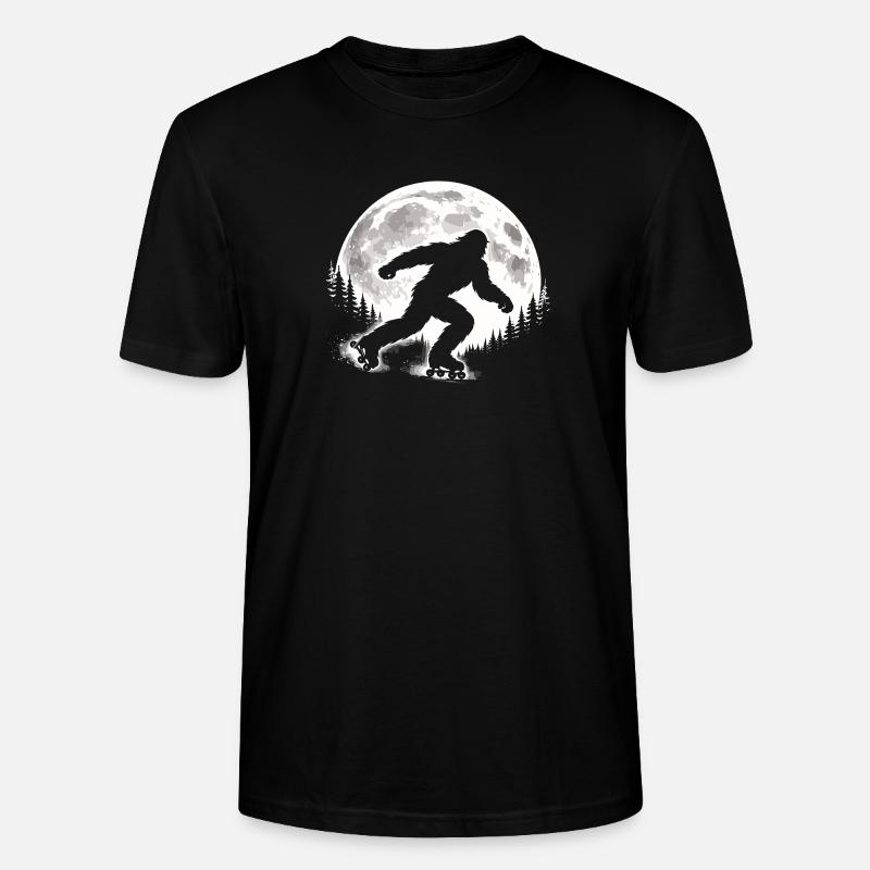 Bigfoot Roller Skater - Stanley/Stella Unisex Bio-T-Shirt CRAFTER - Schwarz
