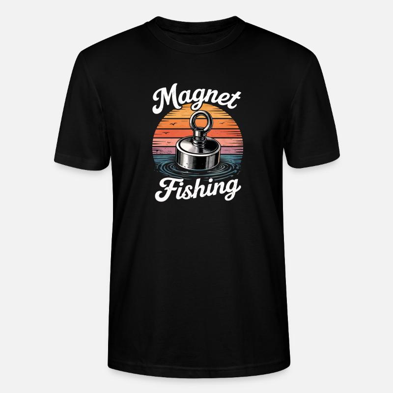 Magnetfischen - Stanley/Stella Unisex Bio-T-Shirt CRAFTER - Schwarz
