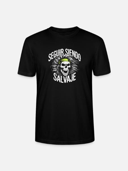Wilder Pfad im Schädel - Stanley/Stella Unisex Bio-T-Shirt CRAFTER - Schwarz