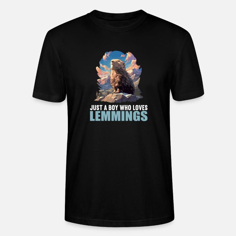 Lemminge Lemming - Stanley/Stella Unisex Bio-T-Shirt CRAFTER - Schwarz