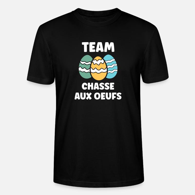 Ostern, Eiersuche - Stanley/Stella Unisex Bio-T-Shirt CRAFTER - Schwarz