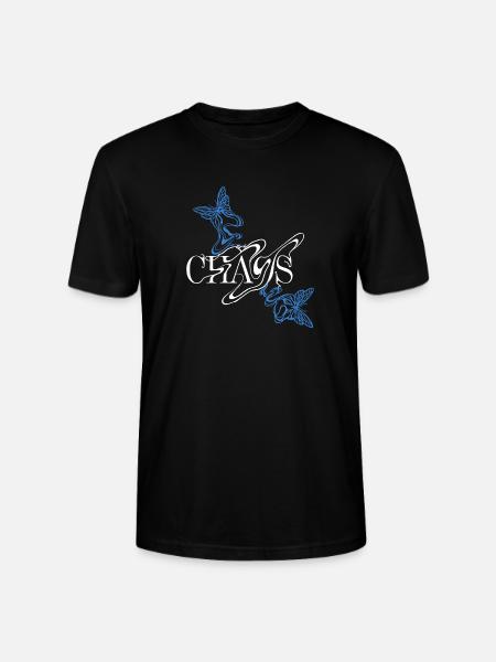 Butterfly font with wings - Stanley/Stella CRAFTER Unisex Organic T-Shirt - black