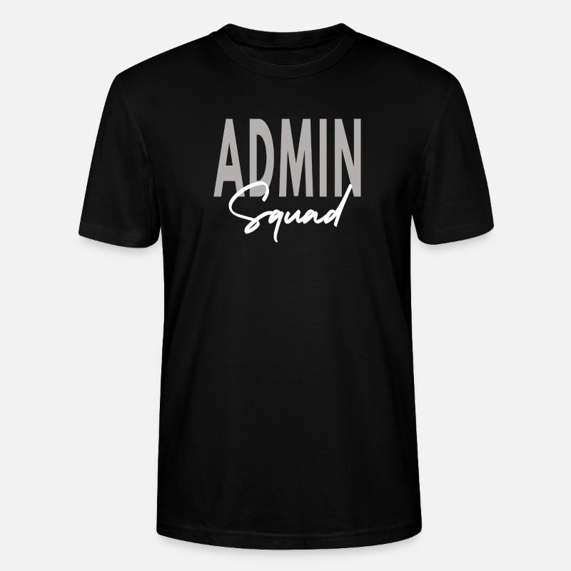 Assistant administrateur de l’équipe Admin - T-shirt bio CRAFTER Stanley Stella Unisexe - noir