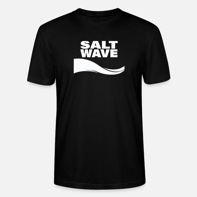 SALT WAVE - Stanley/Stella Unisex Bio-T-Shirt CRAFTER - Schwarz