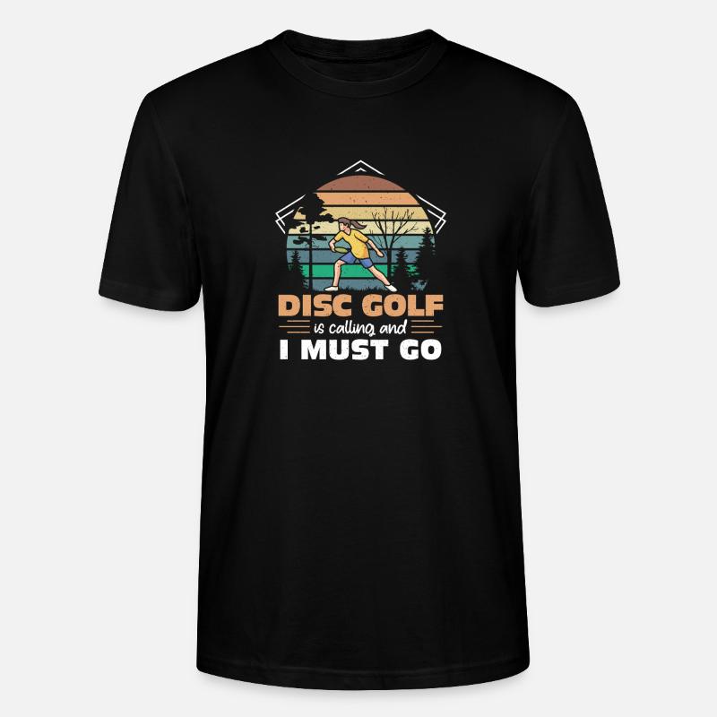 Cadeaux de disc golf Disc Golf - T-shirt bio CRAFTER Stanley Stella Unisexe - noir