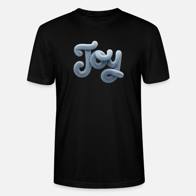 Joy Modern Patchwork Look - T-shirt bio CRAFTER Stanley Stella Unisexe - noir