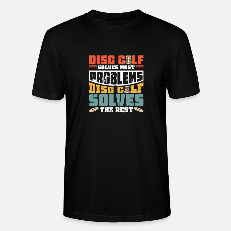 Disc Golf Geschenke Discgolf - Stanley/Stella Unisex Bio-T-Shirt CRAFTER - Schwarz