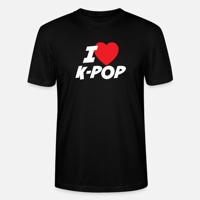 Ich liebe K-Pop - Stanley/Stella Unisex Bio-T-Shirt CRAFTER - Schwarz
