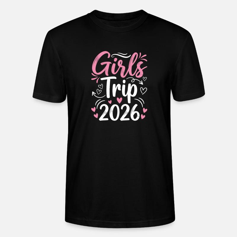 Mädelstrip 2026 Pink Design - Stanley/Stella Unisex Bio-T-Shirt CRAFTER - Schwarz