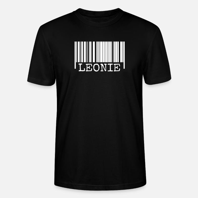 Leonie als Strichcode - Stanley/Stella Unisex Bio-T-Shirt CRAFTER - Schwarz