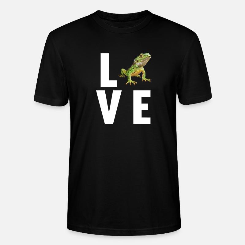 Eidechsen Eidechse - Stanley/Stella Unisex Bio-T-Shirt CRAFTER - Schwarz