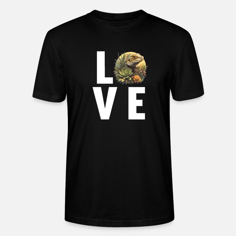 Eidechsen Eidechse - Stanley/Stella Unisex Bio-T-Shirt CRAFTER - Schwarz