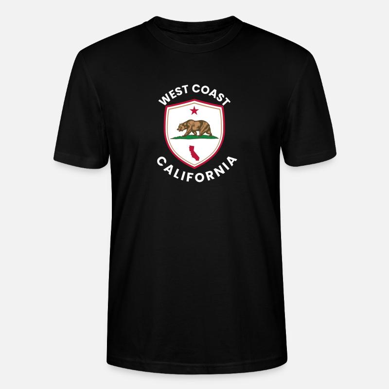 California Bear Shield Logo - Stanley/Stella Unisex Bio-T-Shirt CRAFTER - Schwarz