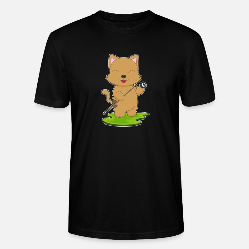Chat Billiard Cue Sport - T-shirt bio CRAFTER Stanley Stella Unisexe - noir