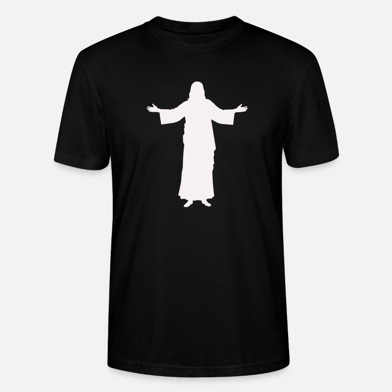 jesus- - Stanley/Stella Unisex Bio-T-Shirt CRAFTER - Schwarz