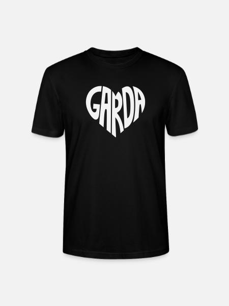 Garda Heart Font Logo - Stanley/Stella CRAFTER Unisex Organic T-Shirt - black
