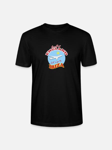Farvel England Lad os tage til Ibiza - Stanley Stella CRAFTER unisex økologisk-T-shirt - sort