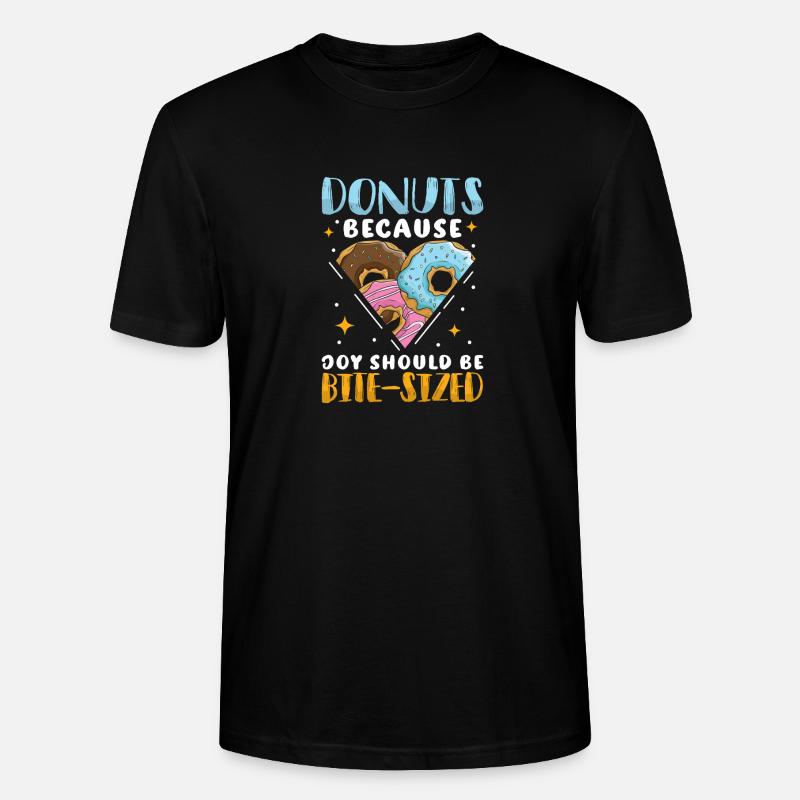 Restauration rapide en donuts - T-shirt bio CRAFTER Stanley Stella Unisexe - noir