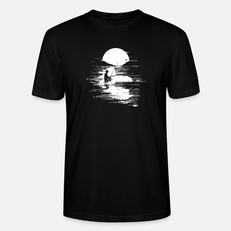 Fischen Grafik - Stanley/Stella Unisex Bio-T-Shirt CRAFTER - Schwarz