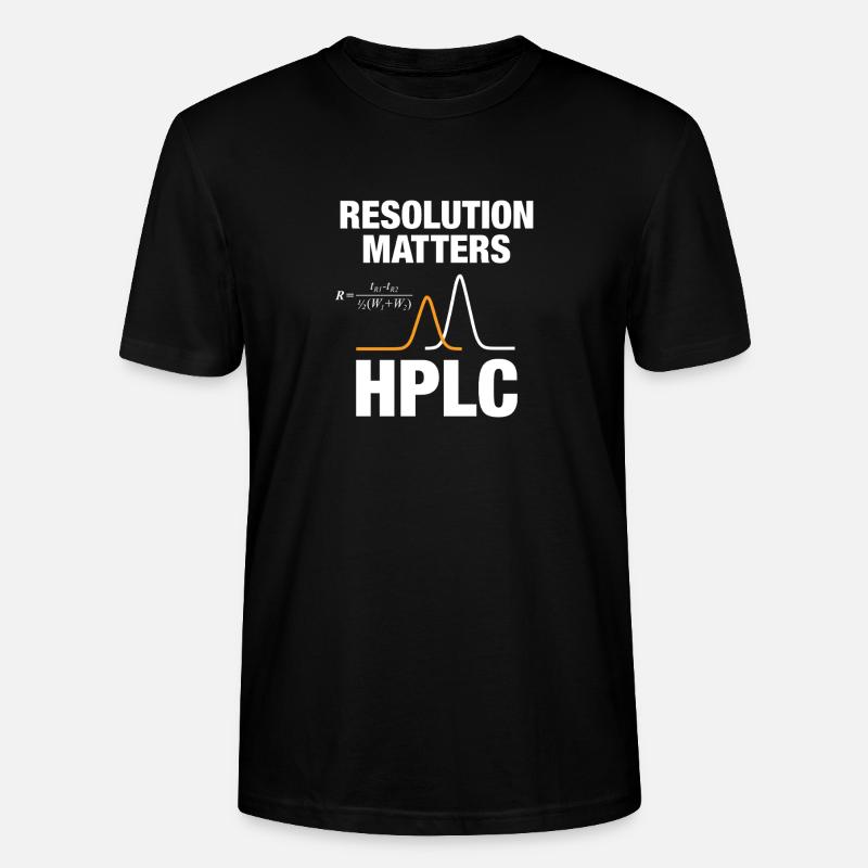 HPLC Peak Resolution Performance Chromatography - Stanley/Stella Unisex Bio-T-Shirt CRAFTER - Schwarz