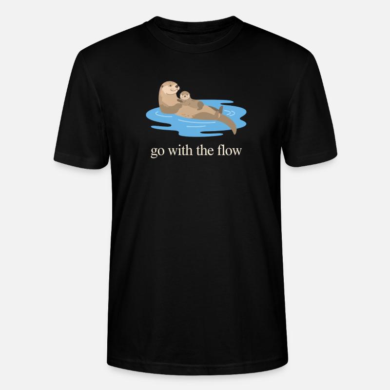 Nimm das Flow Otter Duo - Stanley/Stella Unisex Bio-T-Shirt CRAFTER - Schwarz