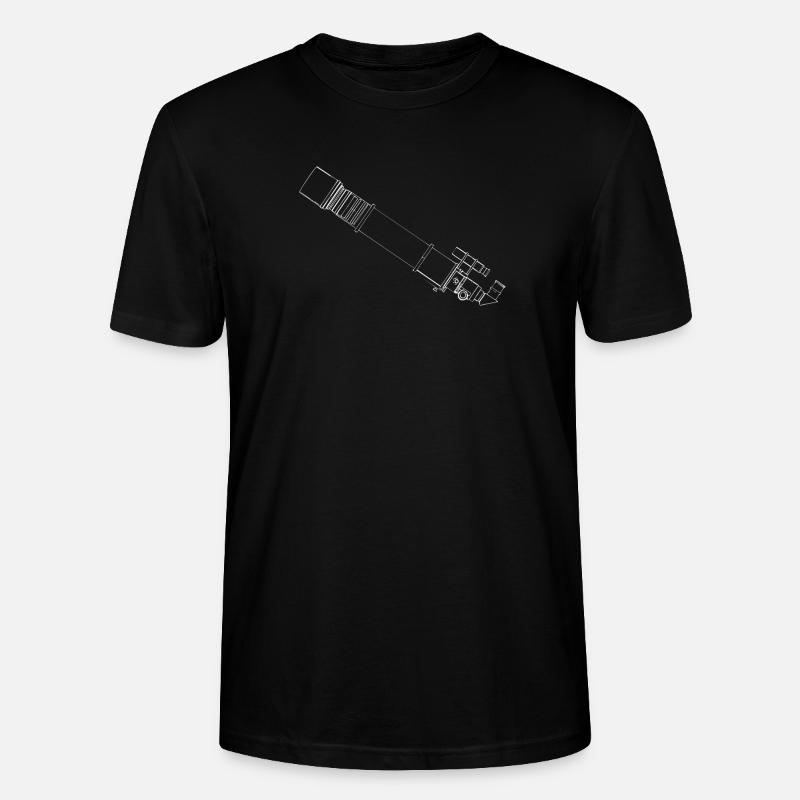 Teleskop Blueprint - Stanley/Stella Unisex Bio-T-Shirt CRAFTER - Schwarz