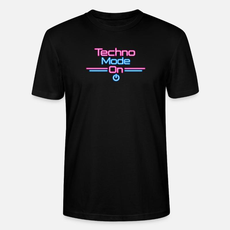Techno Mode Neon On - T-shirt bio CRAFTER Stanley Stella Unisexe - noir