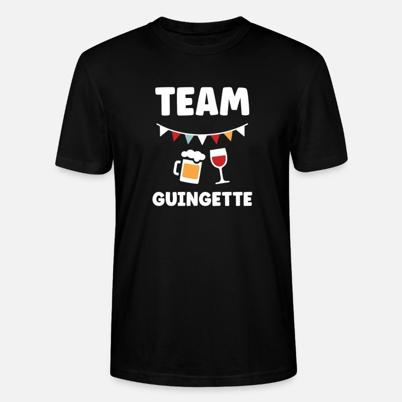 Festliches Guinguette-Team - Stanley/Stella Unisex Bio-T-Shirt CRAFTER - Schwarz