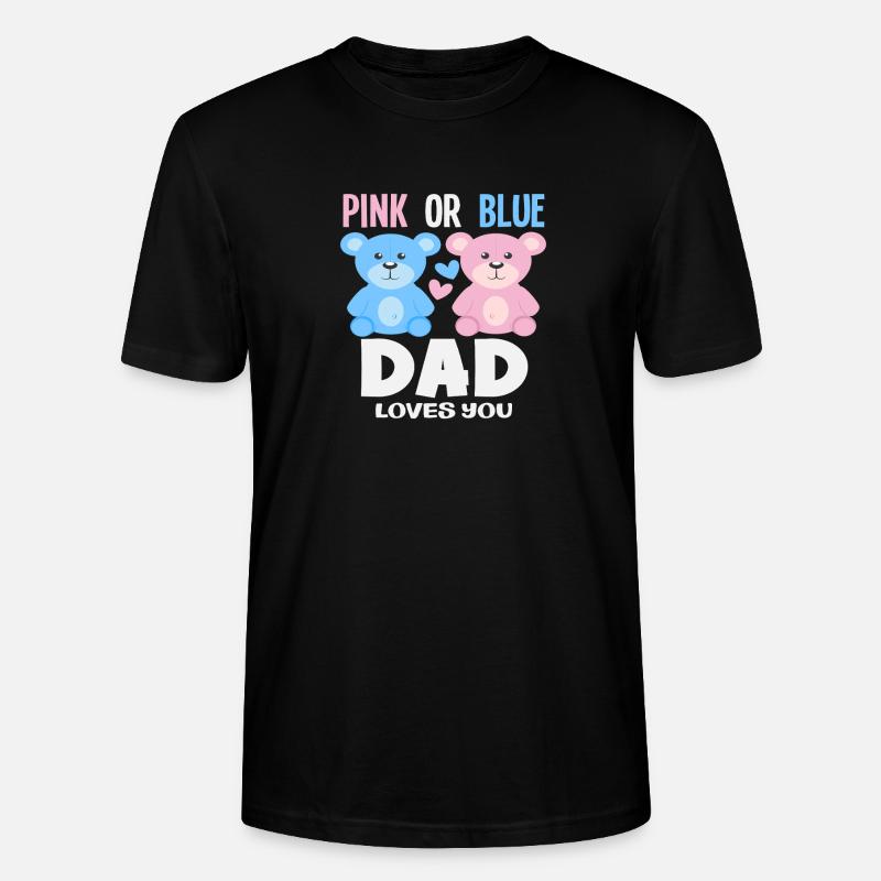Pink Oder Blau Papa Liebt Dich - Stanley/Stella Unisex Bio-T-Shirt CRAFTER - Schwarz