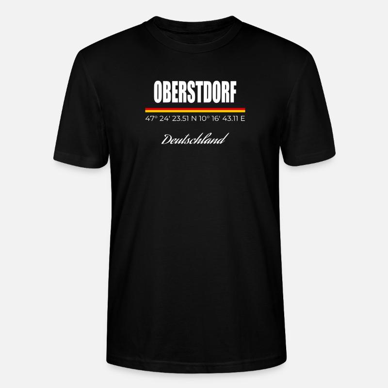 Oberstdorf - Stanley/Stella Unisex Bio-T-Shirt CRAFTER - Schwarz