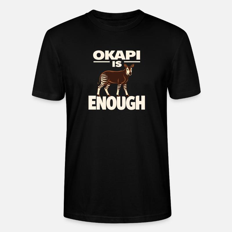 Okapi-liebhaber Okapi-tier Seltene Tierweltliebe - Stanley/Stella Unisex Bio-T-Shirt CRAFTER - Schwarz
