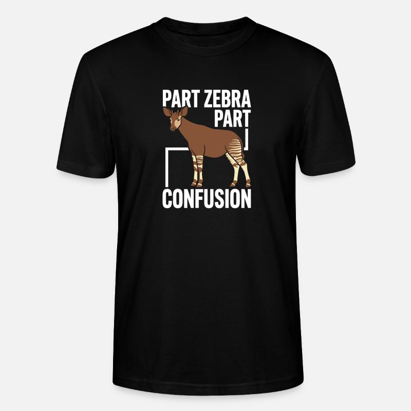 Okapi-liebhaber Okapi-tier Seltene Tierweltliebe - Stanley/Stella Unisex Bio-T-Shirt CRAFTER - Schwarz