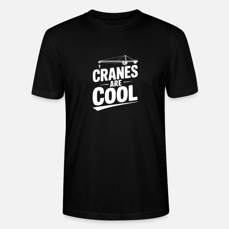 Kraniche sind cool - Stanley/Stella Unisex Bio-T-Shirt CRAFTER - Schwarz