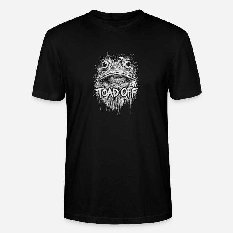 Toad Off Internet Meme Frog - Stanley/Stella CRAFTER Unisex Organic T-Shirt - black